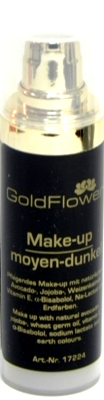 Goldflower Make-up-Fluid,moyen-dunkel, 30 ml für einen samtig-matten Teint.